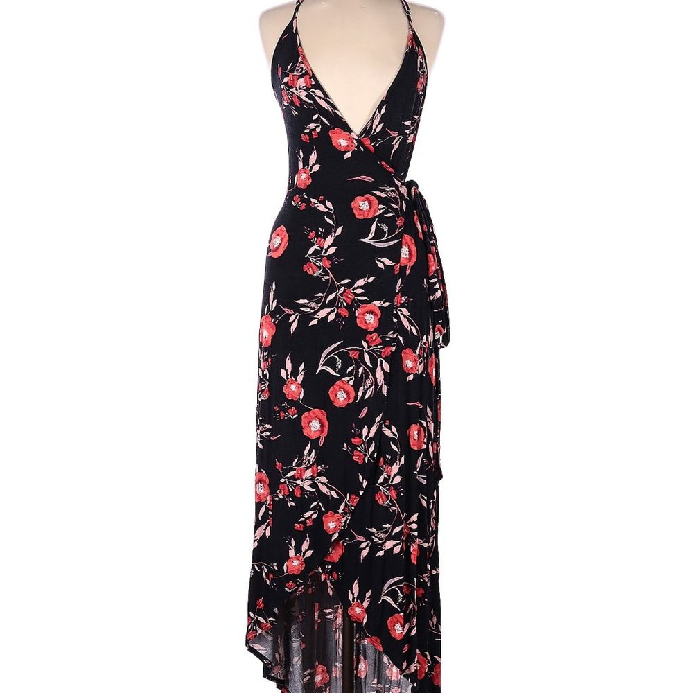 Allison Joy - Floral Print Wrap Dress, Size L
